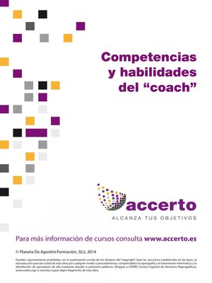 cover image of Competencias y habilidades del "coach"